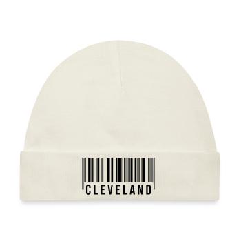 Cleveland Barcode - Baby Premium Organic Mütze - Naturweiß - Vorne