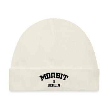 Moabit - Berlin - Deutschland - Germany - Baby Premium Organic Mütze - Naturweiß - Vorne