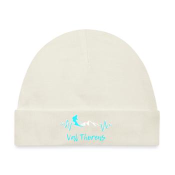 Skifahren Val Thorens - Baby Premium Organic Mütze - Naturweiß - Vorne