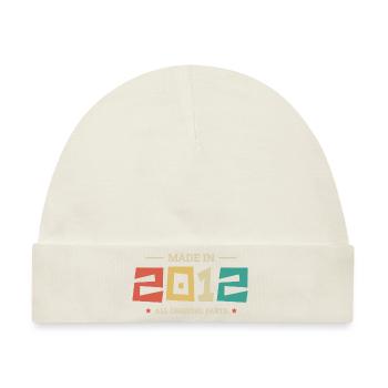 Legendär seit 2012 Original 2012 - Baby Premium Organic Mütze - Naturweiß - Vorne