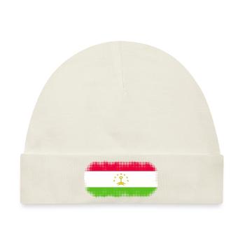 Tadschikistan als Tadschikistan - Baby Premium Organic Mütze - Naturweiß - Vorne