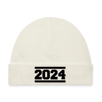 2024 - Baby Premium Organic Mütze - Naturweiß - Vorne