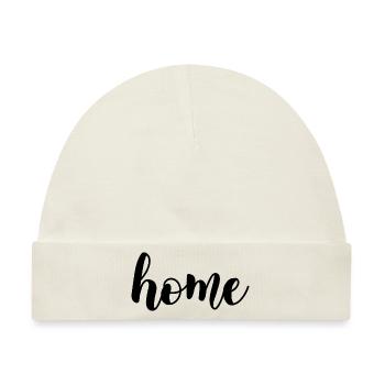 Home-Beschriftung - Baby Premium Organic Mütze - Naturweiß - Vorne