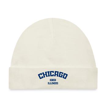 Chicago - Illinois - USA - United States o America - Baby Premium Organic Mütze - Naturweiß - Vorne