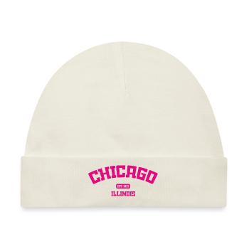 Chicago - Illinois - USA - United States o America - Baby Premium Organic Mütze - Naturweiß - Vorne