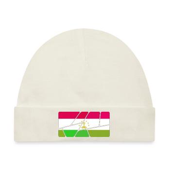 Geschenk für Tadschikistan - Baby Premium Organic Mütze - Naturweiß - Vorne