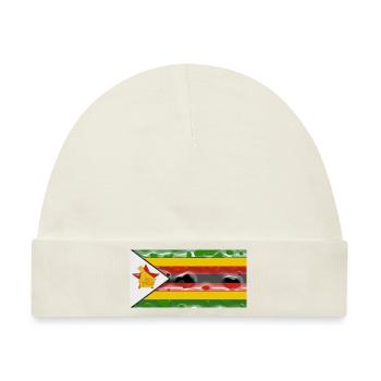 Simbabwe - Baby Premium Organic Mütze - Naturweiß - Vorne