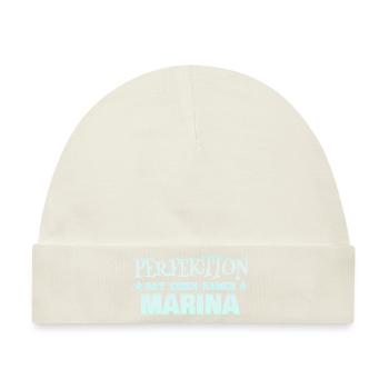 Marina als Frauenname - Baby Premium Organic Mütze - Naturweiß - Vorne