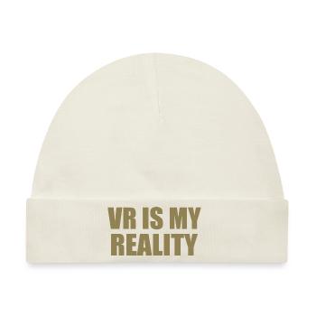 VR is my REALITY - Baby Premium Organic Mütze - Naturweiß - Vorne