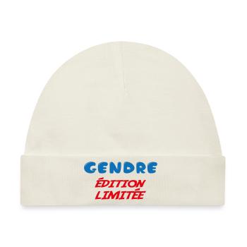 Limitierte Auflage GENDRE - Baby Premium Organic Mütze - Naturweiß - Vorne