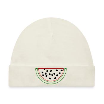 Wassermelone Melone - Baby Premium Organic Mütze - Naturweiß - Vorne