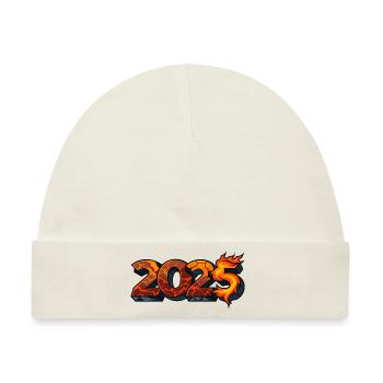 2025 - Baby Premium Organic Mütze - Naturweiß - Vorne