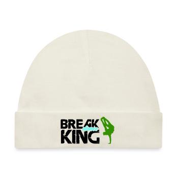 break dance king - Baby Premium Organic Mütze - Naturweiß - Vorne