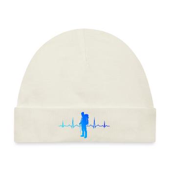 Bouldern Boulder Kletterer Climber Klettern - Baby Premium Organic Mütze - Naturweiß - Vorne