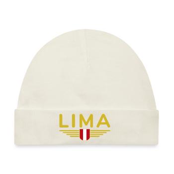 Lima Design – Perus Hauptstadt erleben - Baby Premium Organic Mütze - Naturweiß - Vorne