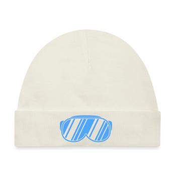 Skibrille - Baby Premium Organic Mütze - Naturweiß - Vorne