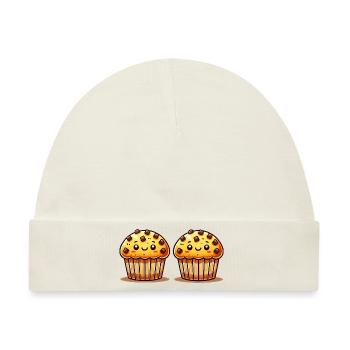 muffin 2 - Baby Premium Organic Mütze - Naturweiß - Vorne