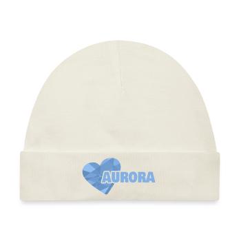 Mama Aurora - Baby Premium Organic Mütze - Naturweiß - Vorne