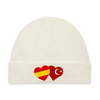 Die spanisch türkische Liebe - Baby Premium Organic Mütze - Naturweiß - Vorne