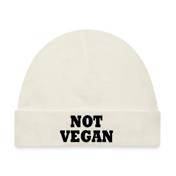 Not vegan - Baby Premium Organic Mütze - Naturweiß - Vorne