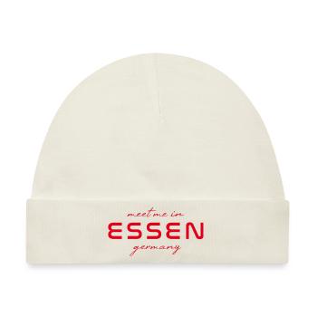 Essen T-Shirt – Ruhrgebiet & Skyline Style - Baby Premium Organic Mütze - Naturweiß - Vorne
