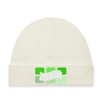 Name Junis - Baby Premium Organic Mütze - Naturweiß - Vorne