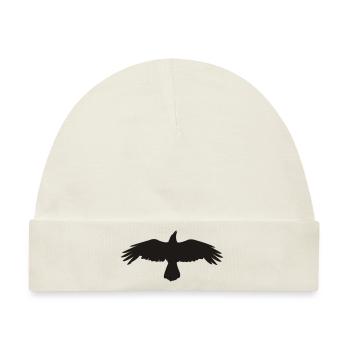 CROW - Baby Premium Organic Mütze - Naturweiß - Vorne
