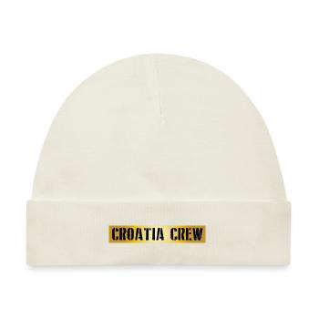 Croatia Crew - Baby Premium Organic Mütze - Naturweiß - Vorne