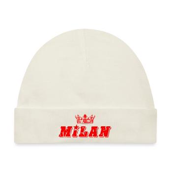 Milan - Baby Premium Organic Mütze - Naturweiß - Vorne