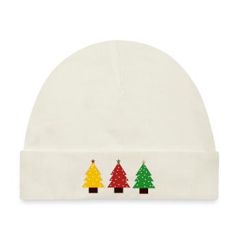 Nordmanntanne Nordmann-Tanne Tanne Weihnachtsbäume - Baby Premium Organic Mütze - Naturweiß - Vorne