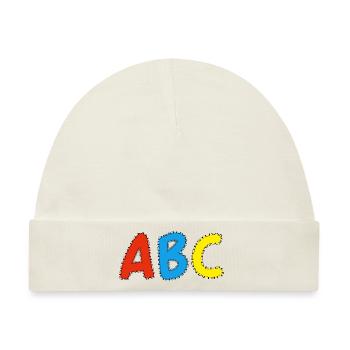 ABC - Schulstart, Schulkind - Baby Premium Organic Mütze - Naturweiß - Vorne