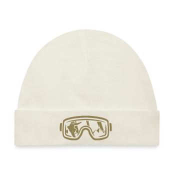 Winterzauber auf dem Snowboard: - Baby Premium Organic Mütze - Naturweiß - Vorne