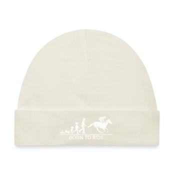 Reiten Pferde Evolution Hobby - Baby Premium Organic Mütze - Naturweiß - Vorne
