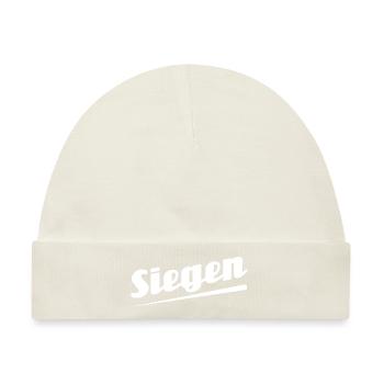Siegen - Textdesign mit Stadtnamen - Baby Premium Organic Mütze - Naturweiß - Vorne