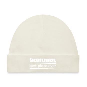 Grimmen - Stadt best place ever - Baby Premium Organic Mütze - Naturweiß - Vorne