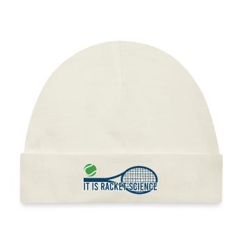 Tennis - It is Racket Science - Baby Premium Organic Mütze - Naturweiß - Vorne