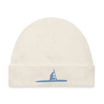 Kanurennsport Kanu Kanadier Pocket Kleidung - Baby Premium Organic Mütze - Naturweiß - Vorne