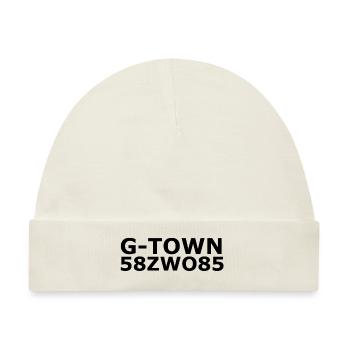 G Town - Gevelsberg Hood - Baby Premium Organic Mütze - Naturweiß - Vorne