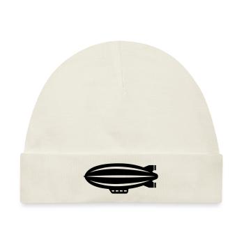 Zeppelin Icon Symbol - Baby Premium Organic Mütze - Naturweiß - Vorne