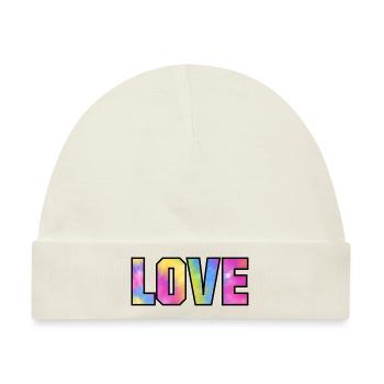 Tie Dye Love - Baby Premium Organic Mütze - Naturweiß - Vorne