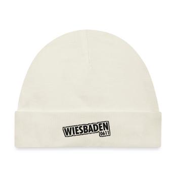 Wiesbaden 0611 Vorwahl - Baby Premium Organic Mütze - Naturweiß - Vorne