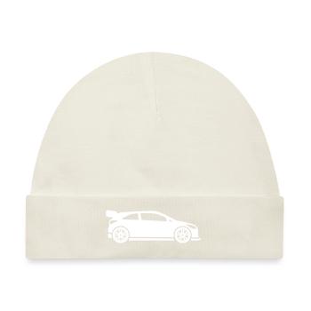 Auto Rennfahrer - Baby Premium Organic Mütze - Naturweiß - Vorne
