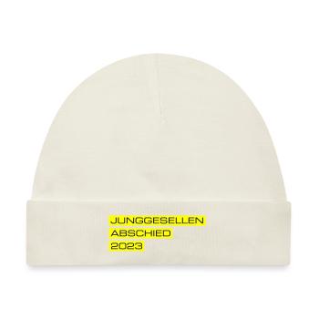 Junggesellen Abschied 2023 - Baby Premium Organic Mütze - Naturweiß - Vorne