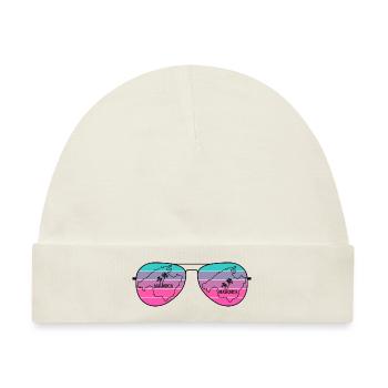Sonnenbrille mit Landkarte von der Insel Mallorca - Baby Premium Organic Mütze - Naturweiß - Vorne