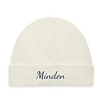 Minden - Textdesign mit Stadtnamen - Baby Premium Organic Mütze - Naturweiß - Vorne