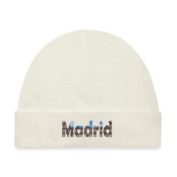 Madrid hat viele Sehenswürdigkeiten - Baby Premium Organic Mütze - Naturweiß - Vorne