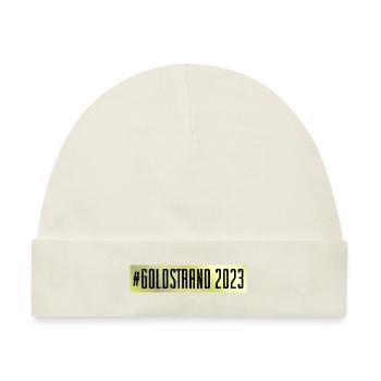 Goldstrand 2023 - Baby Premium Organic Mütze - Naturweiß - Vorne