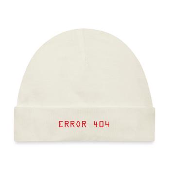 Error 404 Computer - Baby Premium Organic Mütze - Naturweiß - Vorne