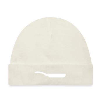 Pfanne Icon - Baby Premium Organic Mütze - Naturweiß - Vorne