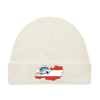 Österreich Goggles - Baby Premium Organic Mütze - Naturweiß - Vorne
